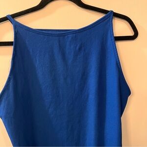 TOP SHOP Blue Ribbed Bodysuit - Size 12